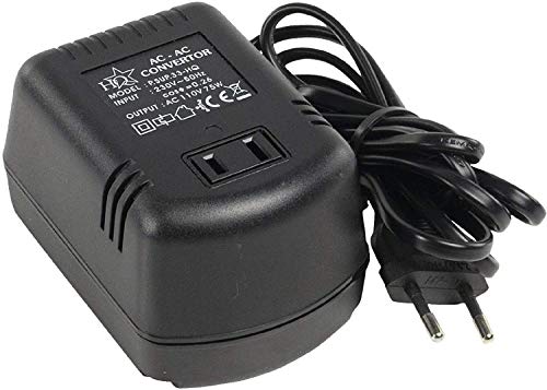 HQ P.SUP.33-HQ Riduttore di Tensione da 230 V a 110 V, 75 W, Per dispositivi elettrici tipo U.S.A.