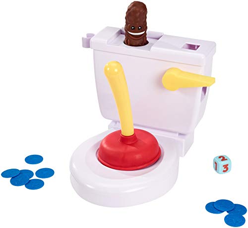 Mattel Games, Acchiappa la Cacca con Toilet Incluso, Gioco da Tavolo per Bambini 5 + Anni, FWW30, Multicolore