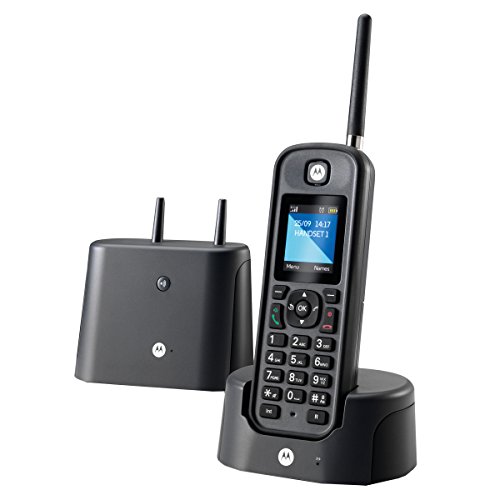 Motorola O201 – Telefono fisso DECT, display a colori da 1,8 pollici, resistente all'acqua e alla polvere