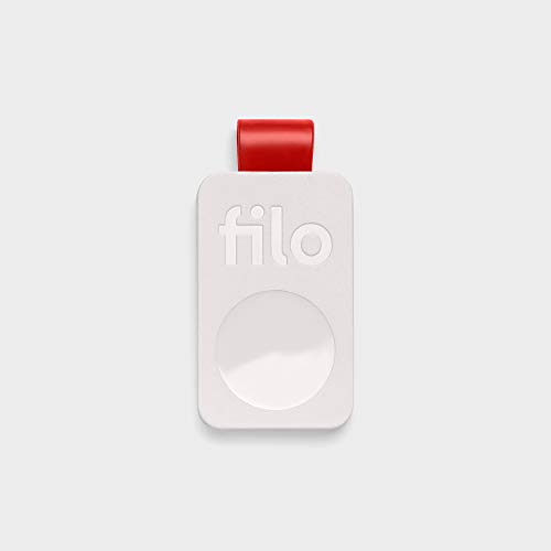 FiloTag - Localizzatore di Oggetti tramite App. Tracker Bluetooth. Colore Bianco. Misure: 25x41x5mm. Nuova Serie 2019. Made in Italy by Filo srl (Pack da 1, Bianco)
