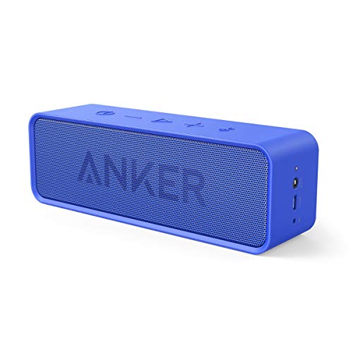 Anker Altoparlante Bluetooth SoundCore (Speaker Portatrile Senza Fili e Microfono Incorporato con Doppia Cassa, Audio di Alta Qualità con Bassi Puliti e Incredibile Durata di Riproduzione di 24 Ore)