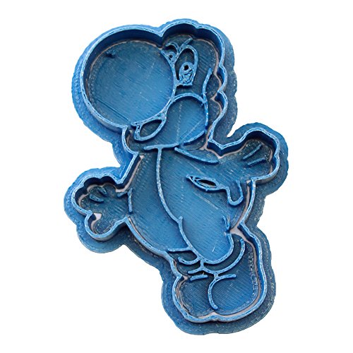 Cuticuter Yoshi Mario Bros, taglierina per biscotti, blu, 8 x 7 x 1,5 cm