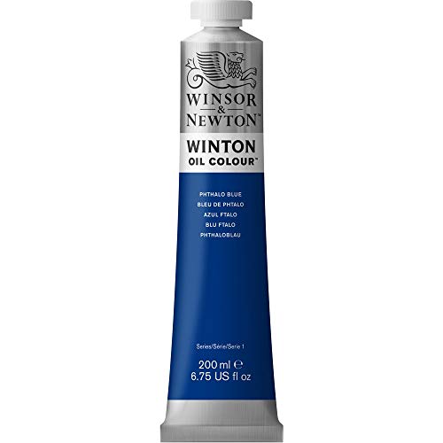 Winsor & Newton Winton 200-Milliliter Colore Ad Olio, Phthalo Blue