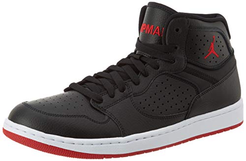 Nike Jordan Access, Basketball Shoe Mens, Black/Gym Red-White, 42 EU