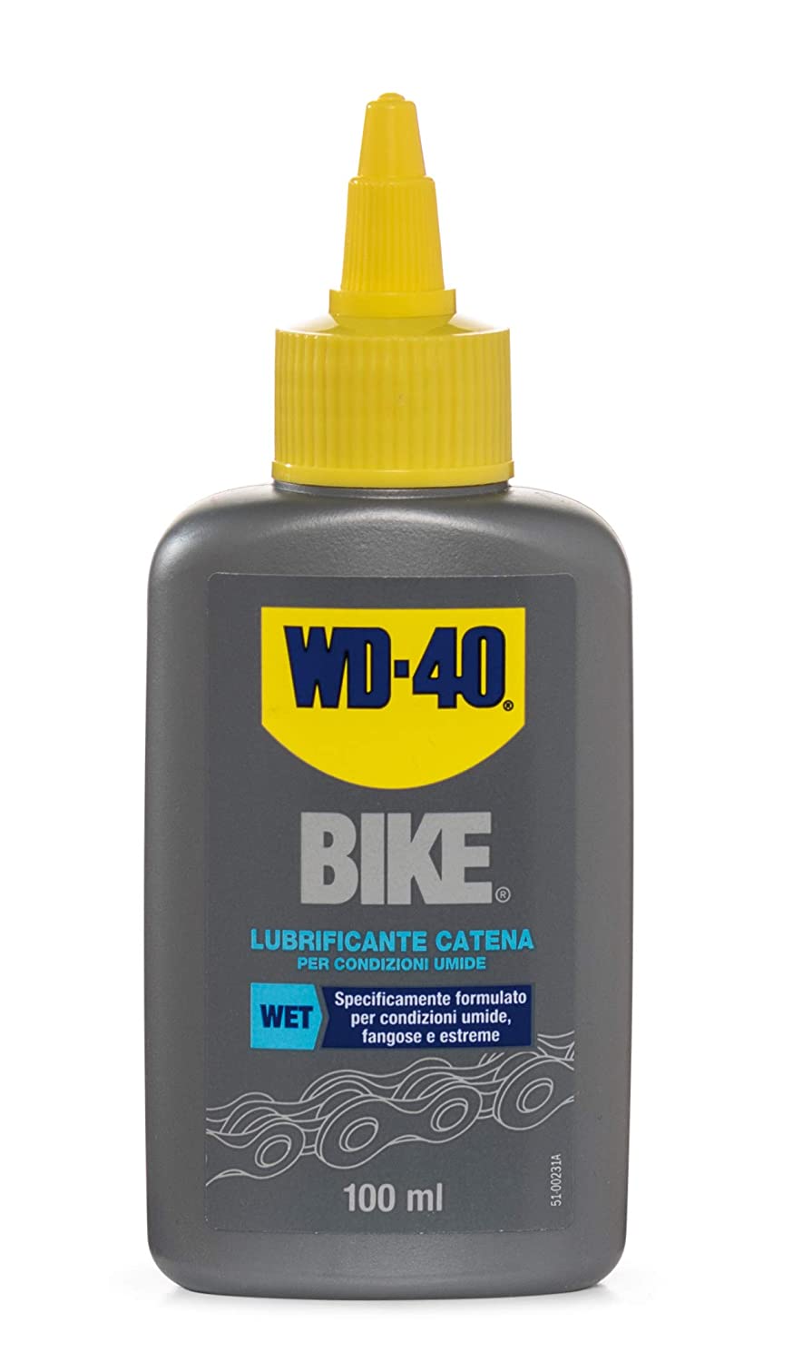 WD-40 Bike - Lubrificante Catena Bici e MTB per Condizioni Umide - 100 ml