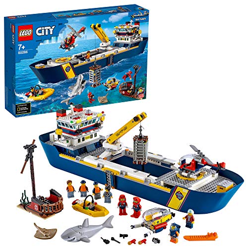 LEGO City Nave da esplorazione oceanica, Avventure acquatiche per i bambini, 60266