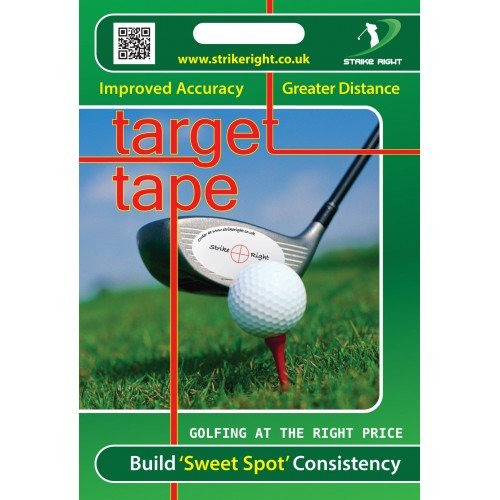 Impact Tape - Adesivo con mirino per Mazza da Golf, Tape 44, Colore: Bianco
