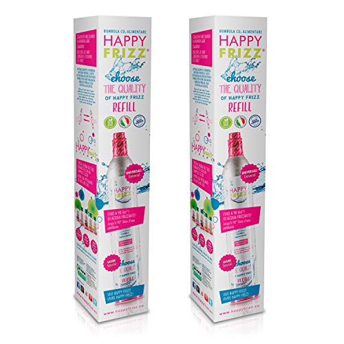 Happy Frizz 2 BOMBOLE per GASATORE - in Vendita - per Tutti i gasatori SODASTREAM* - Universali*