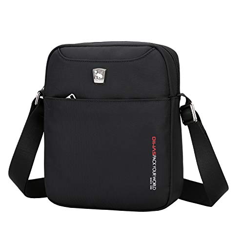 OIWAS Borsello da Uomo Tracolla Borse a Spalla Piccola Borsa Mini Messenger Bag per Viaggi Vacanza Escursione Camminare Gita