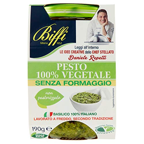 Biffi Pesto 100% Vegetale - Pacco da 6 x 190 g