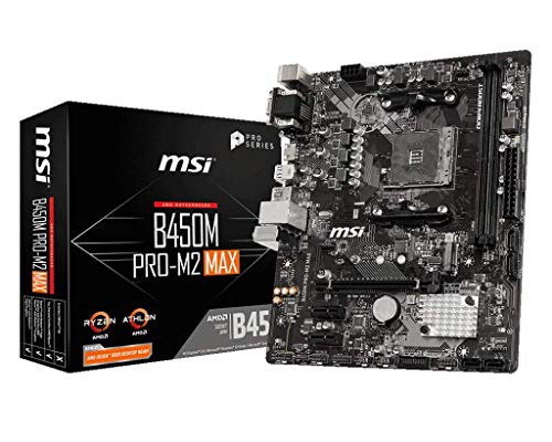 MSI B450M Pro-M2 MAX mATX Presa della scheda madre AM4 M.2/DVI/HDMI/VGA
