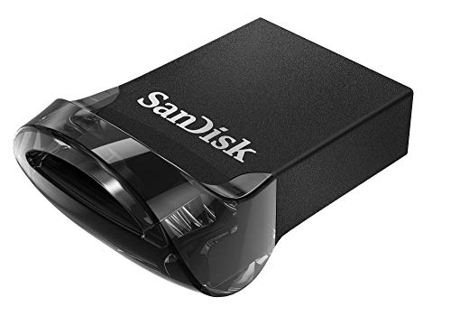 SanDisk Ultra Fit Unità Flash, USB 3.1 da 128 GB con Velocità fino a 130 MB/sec,Tradizionale,Nero,128 GB