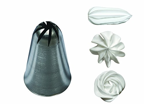 De Buyer Industries 2129.16 - Bocchetta per sac poche, foro a rosa in acciaio inox, 16 mm
