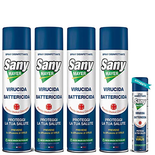 4x Spray Disinfettante Igienizzante Virus, Batteri, Funghi
