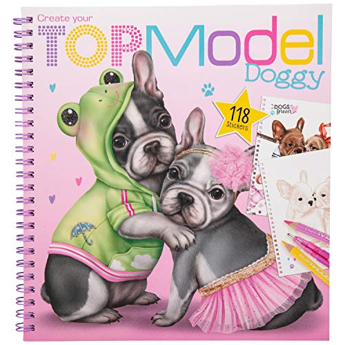 Depesche- Libro da colorare, Create Your TopModel Doggy, Circa 22 x 21 x 1,5 cm, 11025