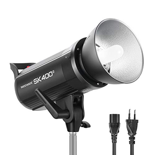 Neewer SK400II Studio Strobo 400W, Sistema Wireless 2,4G 5600K Monoluce Con Bowens Mount 150W Lampada di Modellazione Pannello LCD, Eccellente Stabilità di Uscita, Anti-Preflash per Fotografia