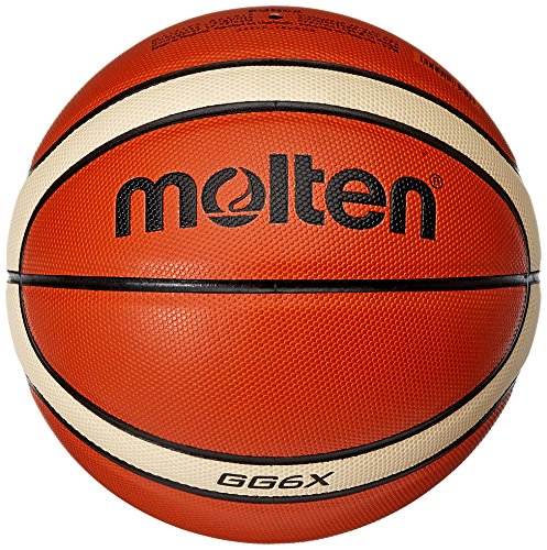 Molten Basketball Spielball Gr. 6, BGG6X Unisex, Orange/Ivory, 6