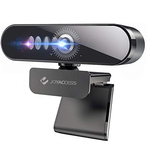 JOYACCESS Webcam per pc, Webcam Full HD 1080p 60fps，Telecamera pc con Microfono, Vista Wide-Angle 120° per Lo Streaming e Le Videoconferenze su Zoom, Skype, Youtube, Compatibile con Windows e Mac