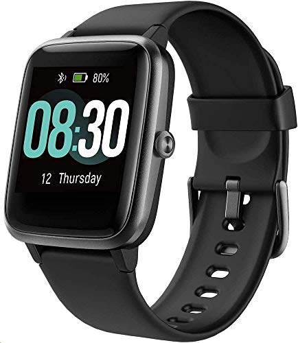 UMIDIGI Smartwatch Orologio Uwatch3 Fitness Tracker Uomo Donna Impermeabile 5ATM Smart Watch Cardiofrequenzimetro da Polso Contapassi Smartband Bambini Cronometro per Android iOS - Nero