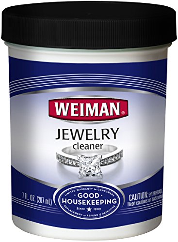 Weiman Jewelry Cleaner Liquid – ridona lucentezza e brillantezza all' Oro, Diamante, Platinum Jewelry & Pietre preziose – 7 FL. oz.