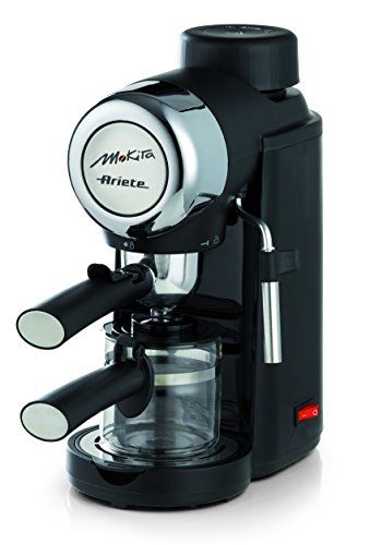 Ariete 1340 Mokita Macchina caffè, 800 W, 4 Cups, plastica, Nero