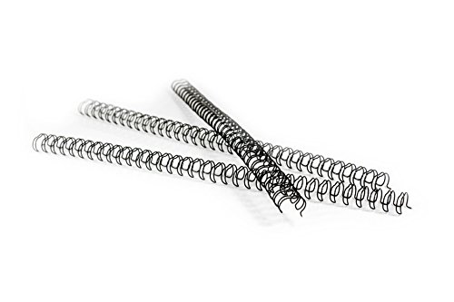 Pavo - Spirale per rilegatura, formato A4, 6.4 mm, divisione 3:1, 100 pezzi, 1-35 fogli, nero