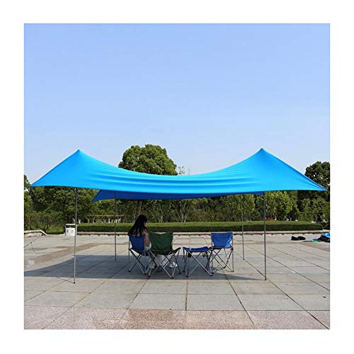 CAIJUN Campeggio Tenda da Spiaggia Parasole Pergola Protezione Solare Resistenza Ai Venti Forti Alta Elasticità Portatile, 2 Stili (Color : Blue, Size : B)
