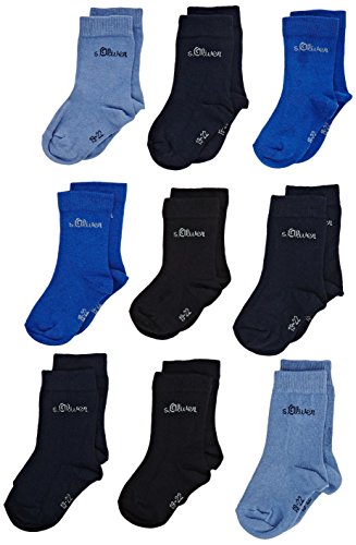 s.Oliver Socks - S20031, Calze per bambini e ragazzi, blu (blau (blue 30)), 27-30 (taglia produttore: 27/30)