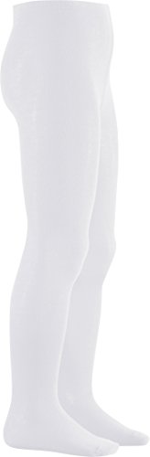 Playshoes - High Quality Cotton Tights, Ghette per bambine e ragazze, colore bianco(weiß (weiß)), taglia 0-3 mese