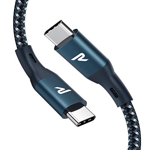 RAMPOW Cavo USB C a USB C [20V/5A 100W] Cavo USB Type-C con Power Delivery 3.0 Cavo USB Tipo C per MacBook PRO 2016/2017, ChromeBook Pixel, Samsung S10/S9/S8, Huawei P30/P20, Nintendo Switch - 1M