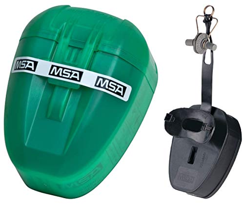 MSA MiniScape, Dispositivo di Fuga a filtro con boccaglio e clip stringinaso, Respiratore di emergenza, DIN 58647 ABEK, Filtro TabTec, Sta nella tasca