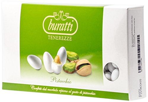 Buratti Confetti con Ripieno al Gusto Pistacchio, Tenerezze Pistacchio - 1000 g