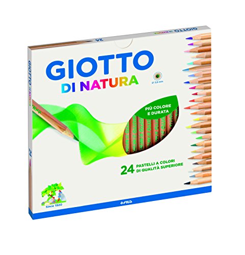 Giotto 240700 - Astuccio di Natura 24 Pastelli Colorati