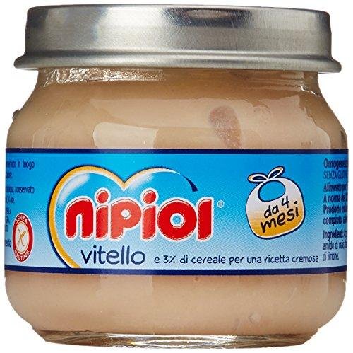 Nipiol Omogeneizzato Carne, Vitello - 24 Vasetti da 80 gr