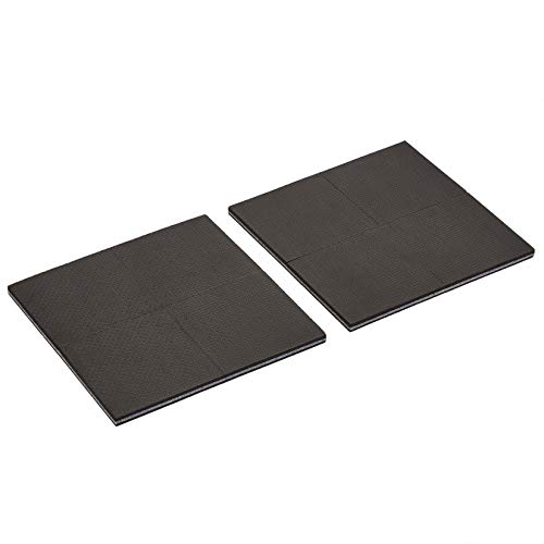 Amazon Basics - Gommini per mobili, colore: nero, 10 x 10 x 0.95 cm, forma rotonda, 8 pezzi