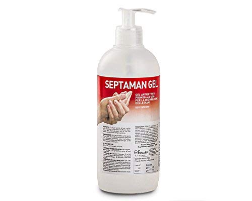 SEPTAMAN 500 ml gel igienizzante per mani senza risciacquo pronto per l'uso tipo amuchina cod. PH006