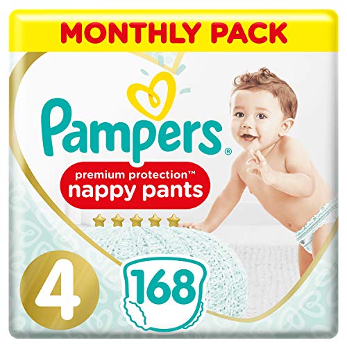 Pampers - Pannolini protettivi di alta qualità, confezione risparmio mensile, delicata sulla pelle nei pannolini