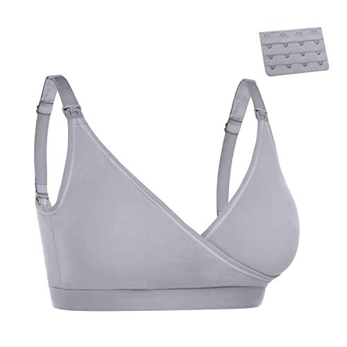 Doaraha Reggiseno Allattamento Cotone Reggiseni Gravidanza Tmbottito Ultra Stretch Senza Ferretto e Cuciture per Un Comfort Ottimale