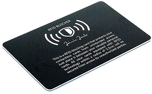 Protezione RFID per carte di credito JAIMIE JACOBS (blocco RFID, blocco NFC, carte di credito contactless) (Nero e bianco)