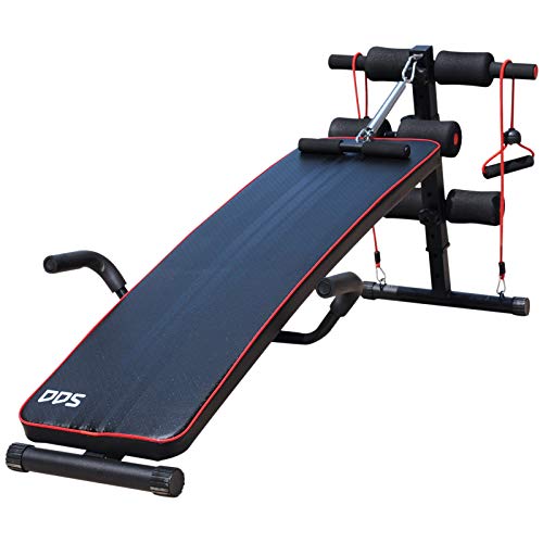 homcom Panca Fitness Esercizi Allenamento Regolabile da Palestra Acciaio, Eva 56.5 x 135 cm Nero