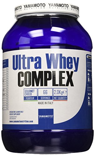 Yamamoto Nutrition Ultra Whey COMPLEX integratore alimentare per sportivi a base di proteine del siero di latte concentrate (Whey Concentrate) ed Isolate (Whey Isolate) (Cioccolato, 2000 grammi)