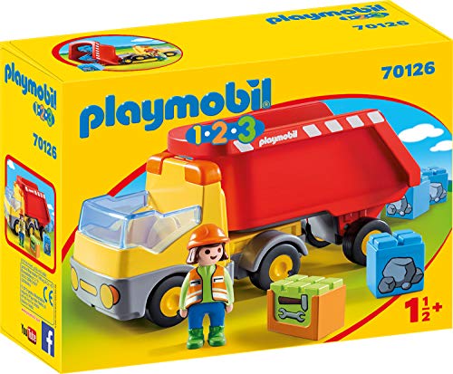 Playmobil 1.2.3 70126 - Camion del Cantiere, dai 18 mesi