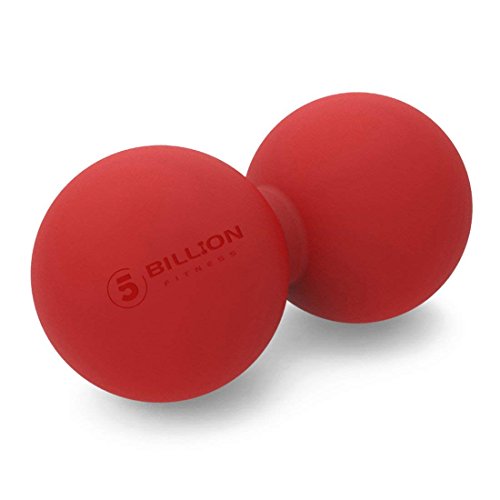 5BILLION Doppia palla da massaggio - Per Physical Therapy Massaggio - High-Density Strumento Massaggio Profondo del Tessuto, Release Miofasciale, Rilassamento Muscolare, Accupoint Massaggi (Red)