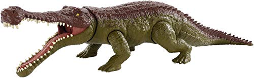 Jurassic World- Sarcosuchus Mega Morso, Dinosauro di Circa 40 cm Giocattolo per Bambini 4+ Anni, GJP34