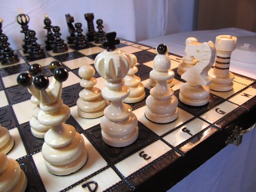ChessEbook Gioco scacchi di legno PEARL LARGE 42 cm