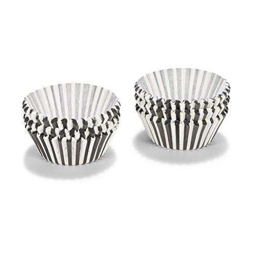 patisse 01734 - Carta da Forno per Cupcake, 5 cm Circa, Colore: Bianco/Nero