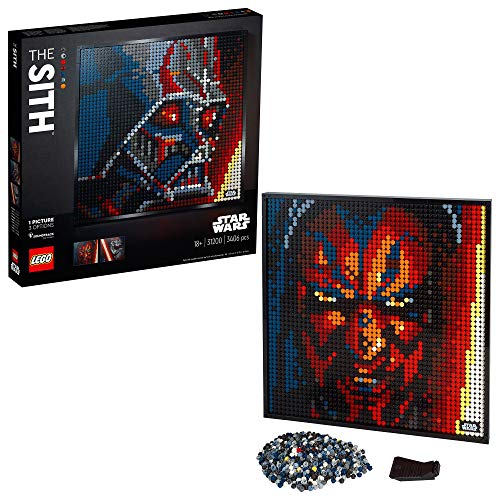 LEGO Art Star Wars I Sith, Poster da Collezionista Fai da Te, Decorazione Parete, Quadro Personalizzabile, Set per Adulti, 31200