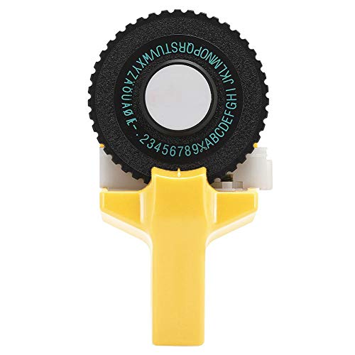 Etichettatrice manuale per nastri goffrati 3D da 9 mm, Mini manuale Produttore di nastri decorativi Colore ABS 3D, Produttore di nastri sigillanti, Indicizzazione, Stampante portatile(giallo)