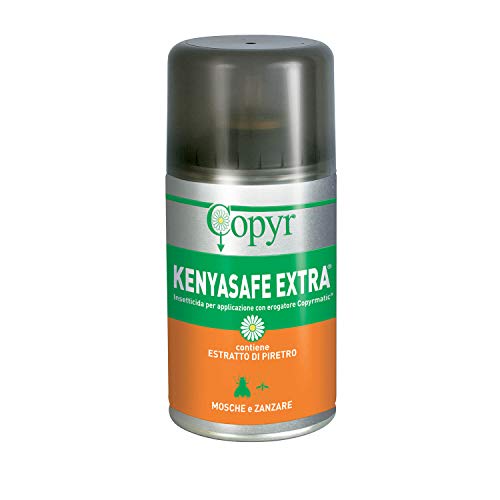 COPYR | Kenyasafe Extra: Insetticida pronto all'uso contro insetti volanti, mosche e zanzare - bombola 250 ml