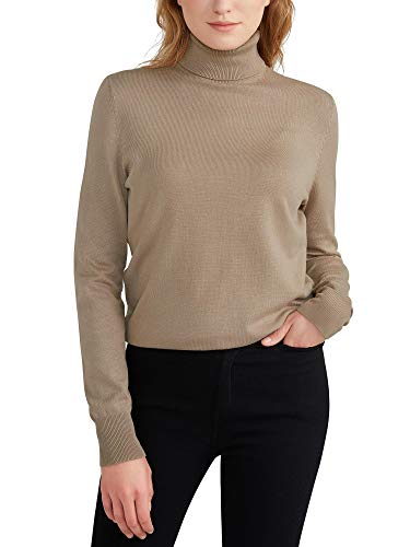 Woolen Bloom Maglione Donna Collo Alto Sweatshirt Maglia Polo Collo Manica Lunga Maglia Pullover Casual Maglieria Felpa Autunno Invernali Primavera